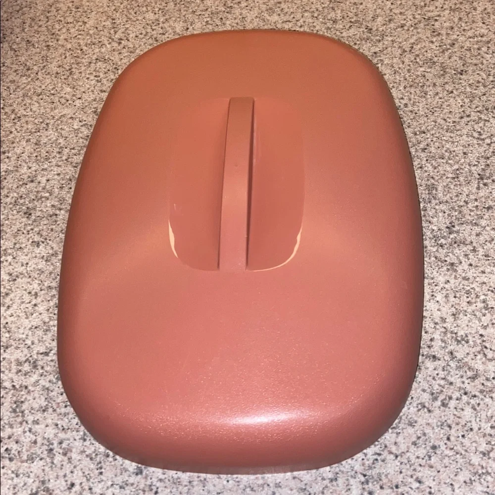 Vintage Tupperware 6 Cup Steamer 3 piece Set for Microwave Dusty Rose 1273 - 6